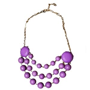 Vintage Jaclyn Smith purple cabochon necklace